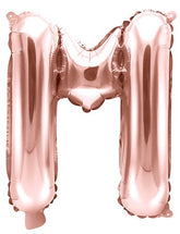 Globo de foil letra M Oro Rosa